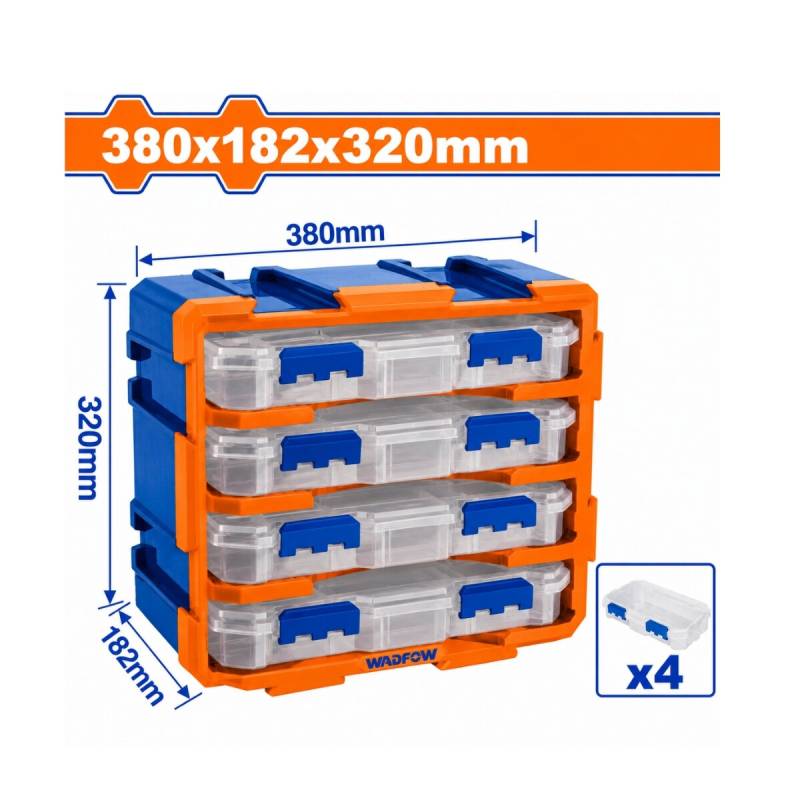 Organizador Gabinete Con 4 Cajones Ajustables Wadfow