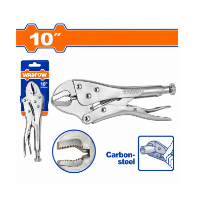 Pinza De Presion Tipo Perro 25Cm Mordazas Curvas