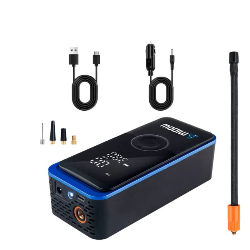 Inflador De Neumaticos Portatil Digital A Bateria