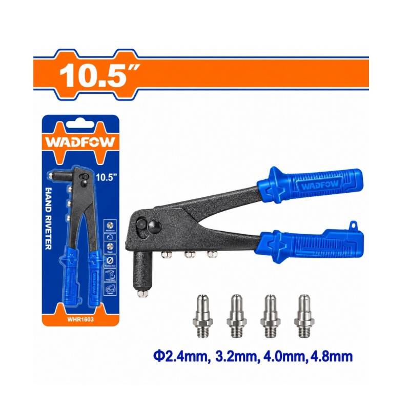 Remachadora Para Remaches Tipo Pop Con 4 Boquillas Wadfow