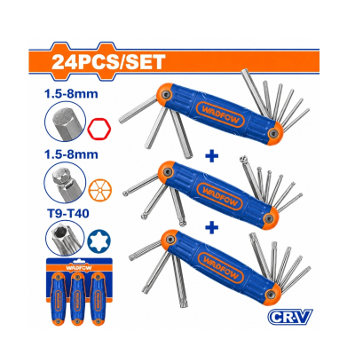 Set 3 Juegos De Llaves Allen Y Torx Estilo Navaja