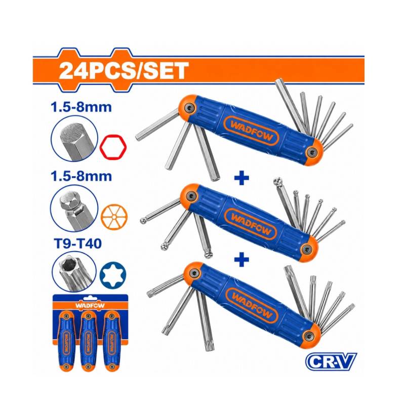 Set 3 Juegos De Llaves Allen Y Torx Estilo Navaja