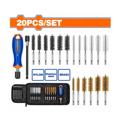 Set De 20 Cepillos Tubulares Con Destornillador