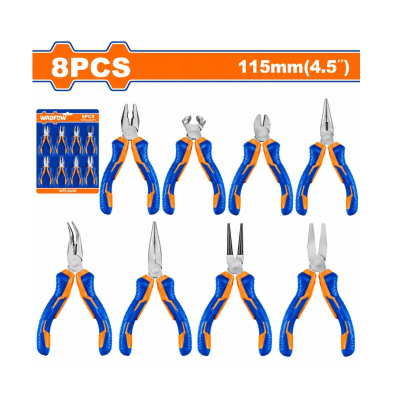 Set De 8 Mini Pinzas Y Alicates 11Cm Wadfow