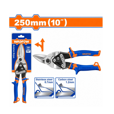 Tijera De Aviacion Corta Chapa Recta 25Cm